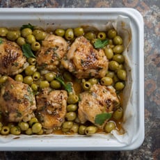 פרגית בזיתים ולימון כבוש