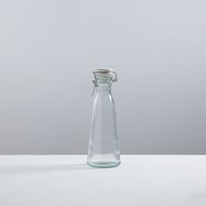 בקבוק זכוכית פקק לבן
