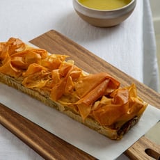 מאפה תפוחי אדמה וחציל