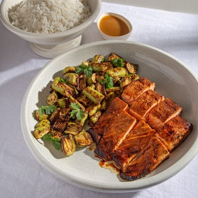 פילה סלמון במיסו ל-4 סועדים