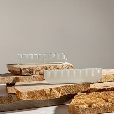 חנוכיה זכוכית S