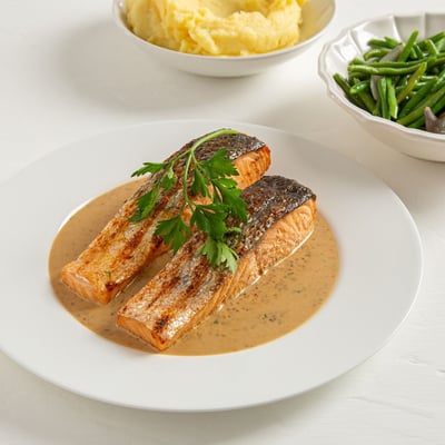 סלמון ברוטב חרדל