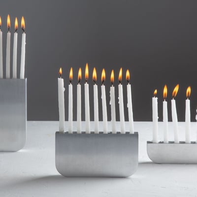 חנוכייה מאלומיניום יצוק M