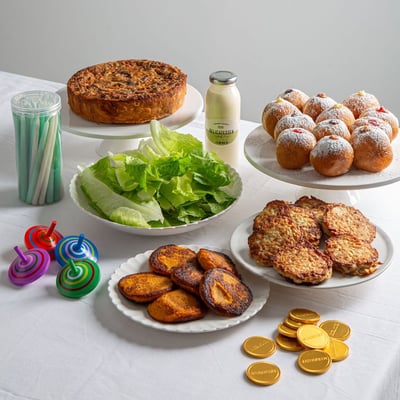 ארוחת חנוכה בחיק המשפחה