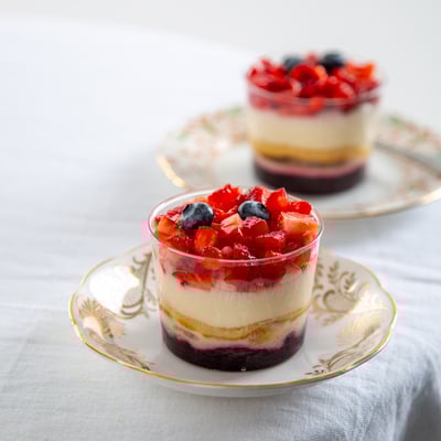 טרייפל תותים בכוס