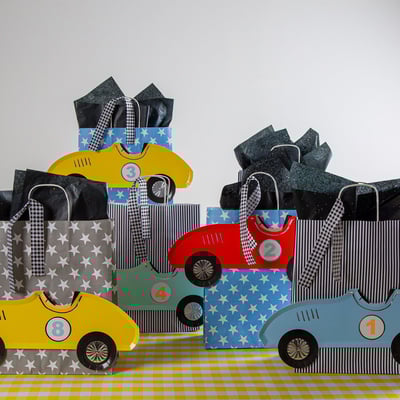 שקית פורים מכוניות גדולה