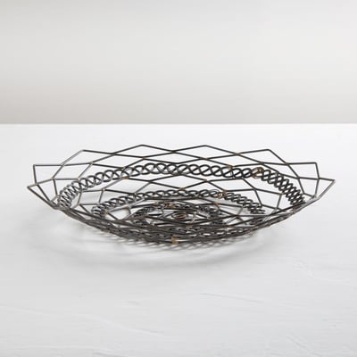 סל רשת שחור עגול