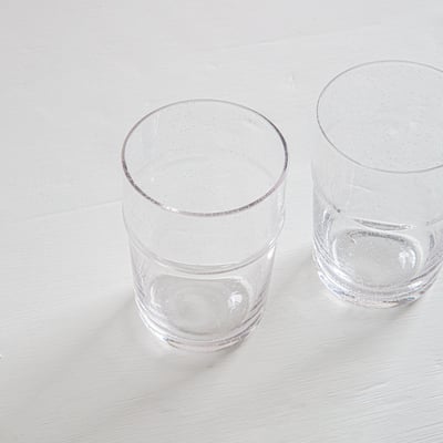 כוס בועות שקופה M