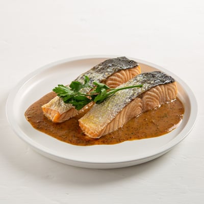 סלמון ברוטב חרדל