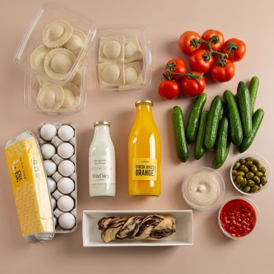 מארז ארוחת בוקר ישראלית