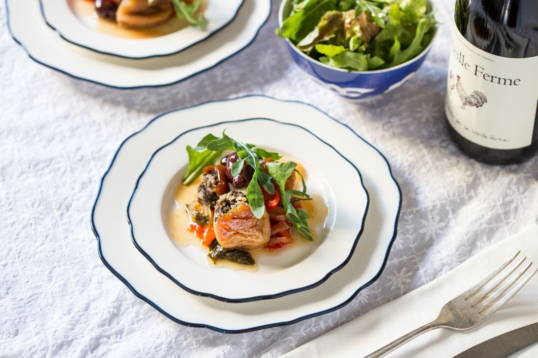 משמשים ממולאים: ההגשה