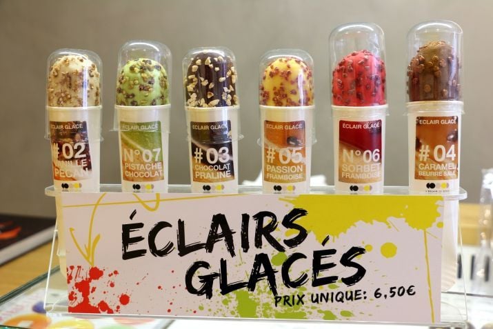 קולקציה מעולה של גלידות אקלר. Eclair Glace של כריסטוף אדם